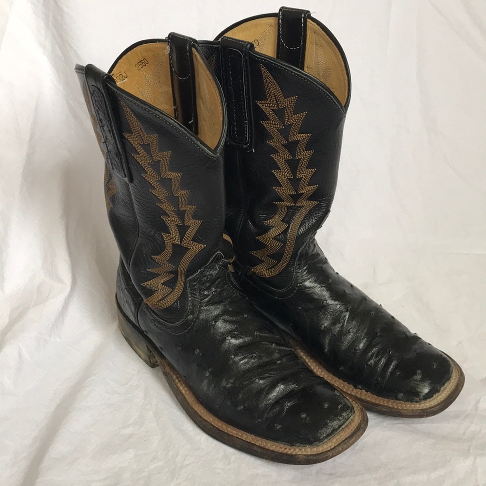 Full Quill Ostrich Boots